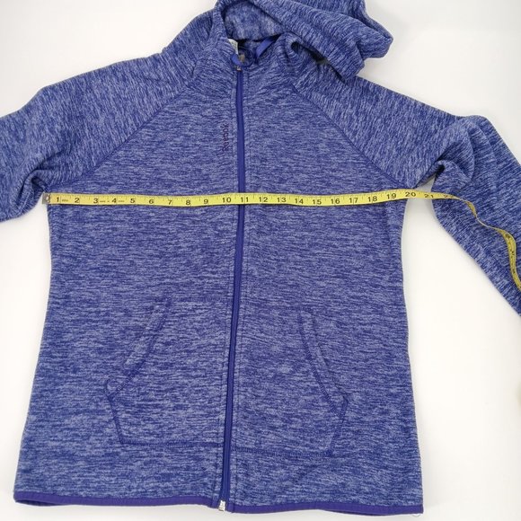 REEBOK PURPLE  MEDIUM ZIP UP JACKET WITH THUMB HOLES - Picture 12 of 15